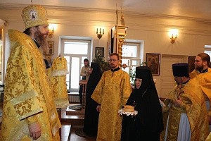 В Николаевском Георгиевском монастыре Выксунской епархии отметили день памяти свщмч. Илариона (Троицкого)