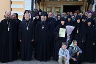 Наместник Саввино-Сторожевского монастыря передал Патриаршее поздравление с днем тезоименитства настоятельнице Аносиной обители 
