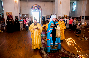 Митрополит Феодосий отслужил Литургию в Сухотинском Знаменском монастыре Тамбовской епархии