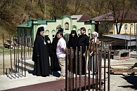 Епископ Владикавказский Герасим отслужил Литургию в Аланском Богоявленском монастыре