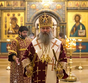 Архиепископ Феогност совершил Литургию  в Зачатьевском монастыре в день его престольного праздника