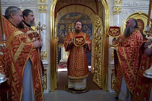 Епископ Феодорит возглавил престольный праздник и чин обновления храма Димитриевского монастыря Скопинской епархии и вручил медаль его настоятелю