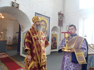 Епископ Серафим отслужил Литургию в Спасо-Преображенском монастыре г. Белева Тульской митрополии