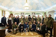 Наместник Троице-Сергиевой лавры встретился с участниками специальной военной операции