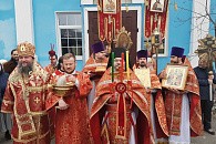 Епископ Евгений совершил Литургию и раздробление артоса в Казанском монастыре Нижнего Тагила