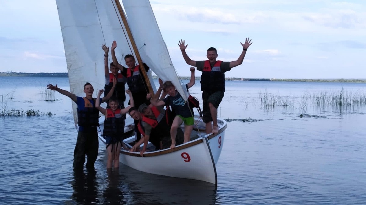 Кадеты Алексеевской пустыни Переславской епархии приняли участие в сборах на Плещеевом озере