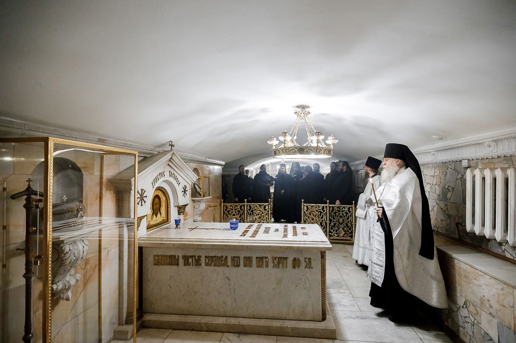 В Троице-Сергиевой лавре совершили панихиду в день памяти интронизации Святейшего Патриарха Алексия I (Симанского)