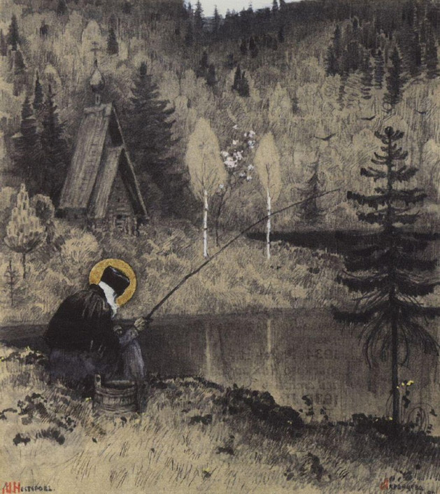 М. В. Нестеров, «Святой Пафнутий Боровский» (1890)