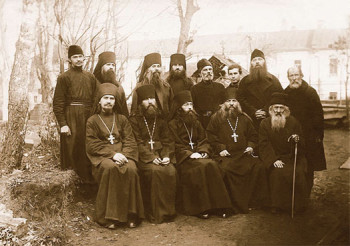 Братия Покровского монастыря. 1928г.