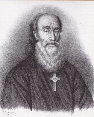 Старец Московского Новоспасского монастыря Филарет (Пуляшкин). Литография 1845 г. с карандашного портрета худ. Добровольского (1834)