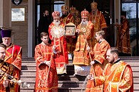 В рамках празднования 25-летия учреждения Астанайской епархии из Алексеевского монастыря Москвы принесена чудотворная икона Божией Матери «Целительница» 