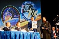 В праздник Вознесения Господня иеромонах Пафнутий (Фокин) принял участие в торжественной встрече в Звездном городке российских членов экипажей МКС