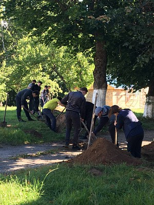 Студенты Смоленской семинарии несут послушание в Димитриевском женском монастыре Дорогобужа
