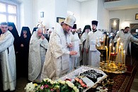 В Свято-Никольском монастыре состоялась Литургия и Чин отпевания схиигумении Севастианы