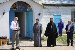 На подворье Иосифо-Волоцкого монастыря в с. Покровском состоялся запуск газовой котельной