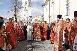 Митрополит  Варфоломей совершил Литургию в  Корецком монастыре