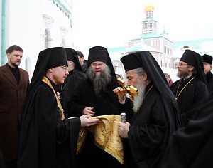 Блаженнейший Патриарх Иерусалимский Феофил III посетил Воскресенский Ново-Иерусалимский монастырь