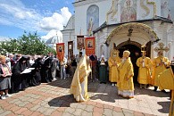 В Могилевском монастыре молитвенно почтили престольный праздник придела монастырского храма в честь святых Царственных страстотерпцев