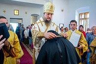 Епископ Покровский Пахомий совершил Литургию в Свято-Никольском монастыре и возвел в сан игумении настоятельницу обители