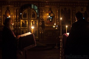 В Валаамском монастыре отслужили четверток Великого канона