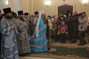 Митрополит Кирилл совершил Литургию в монастыре Св. Царственных Страстотерпцев на Ганиной Яме