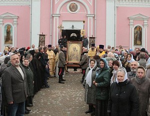 В Зосимову пустынь доставлена икона Божией Матери «Одигитрия»