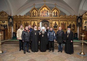 Митрополит Варсонофий посетил строящийся Андреевский скит и Валаамский монастырь