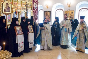 В день правв. Богоотец Иоакима и Анны  в Зачатьевском монастыре состоялся престольный праздник