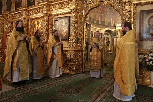 Архиепископ Феогност совершил Литургию в Иосифо-Волоцком монастыре