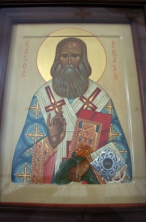 Артемиево-Веркольскому монастырю Архангельской епархии передали икону свт. Игнатия (Брянчанинова) с частицей мощей