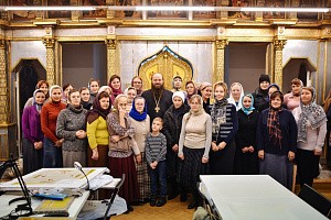 В Донском монастыре начался новый учебный год  для учащихся Воскресной школы и золотошвейной мастерской