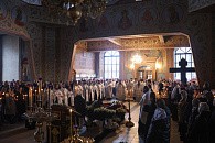 В Черниговском Гефсиманском скиту Троице-Сергиевой лавры состоялось отпевание епископа Феофилакта (Моисеева)