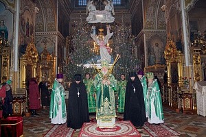 Архиепископ Городницкий Александр совершил Литургию в Корецком монастыре