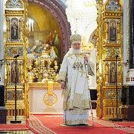 В канун Нового года Святейший Патриарх Кирилл совершил молебное пение на новолетие в Храме Христа Спасителя