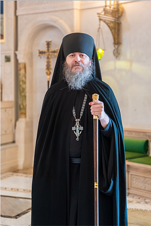 Святейший Патриарх Кирилл поздравлил наместника Сретенского монастыря Москвы игумена Иоанна (Лудищева) с 20-летием иерейской хиротонии