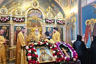 Митрополит Каширский Феогност возглавил престольные торжества в честь святителя Димитрия Ростовского в Аносиной обители