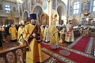 Архиепископ Могилевский Софроний возглавил престольный праздник в Никольском монастыре Могилева 