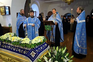 В Стефано-Махрищском монастыре совершено всенощное бдение с чином Погребения Пресвятой Богородицы