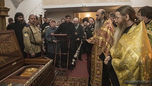 В скиту Данилова монастыря в дер. Ново-Волково прихожане и паломники поклонились мощам св. прав. Феодора Ушакова