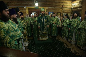 Епископ Евгений возглавил престольный праздник в монастыре на Ганиной Яме