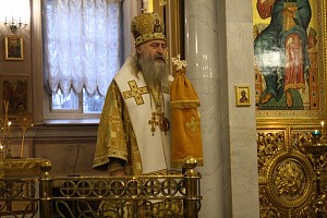 Архиепископ Феогност совершил Литургию в Иоанно-Предтеченском монастыре накануне открытия Архиерейского Собора Русской Православной Церкви 