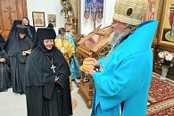Епископ Никита отслужил Литургию в Успенской Феклиной пустыни Козельской епархии