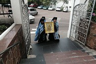 Из Юровичского монастыря в Мозырь принесена святыня Полесского края – икона Божией Матери, именуемая «Юровичская-Милосердная»