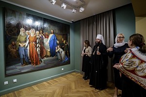 В Псково-Печерском монастыре состоялось открытие экспозиции «Вслед за Христом», посвященной 100-летию блаженной кончины святителя Тихона, Патриарха Всероссийского