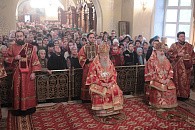 Митрополит Ювеналий возглавил Литургию в Екатерининском монастыре г. Видного