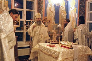 Освящение надвратного храма в Покровском монастыре