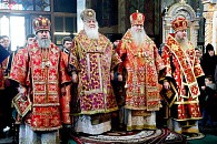 Во вторник Светлой седмицы в Задонском Рождество-Богородицком монастыре состоялось соборное архиерейское богослужение