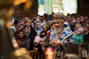 Блаженнейший митрополит Онуфрий совершил Литургию в Покровском монастыре г. Киева
