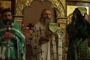 Архиепископ Феогност совершил Литургию в Богородице-Рождественском монастыре