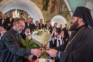 В Высоко-Петровском монастыре с пасхальным концертом выступил хор им. А.Д. Кожевникова